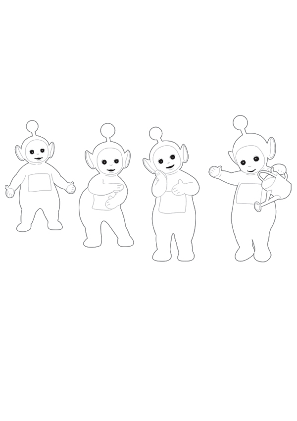 Disegno da colorare: Teletubbies (Cartoni animati) #49948 - Pagine da Colorare Stampabili Gratuite