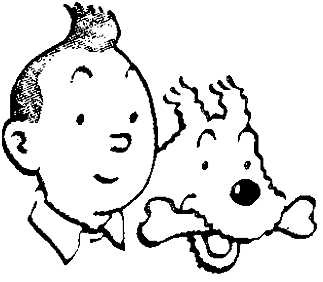 Disegno da colorare: Tintin (Cartoni animati) #25712 - Pagine da Colorare Stampabili Gratuite
