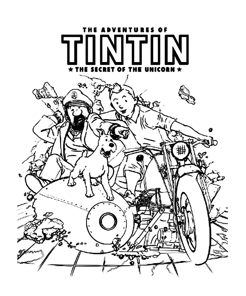 Disegno da colorare: Tintin (Cartoni animati) #25715 - Pagine da Colorare Stampabili Gratuite