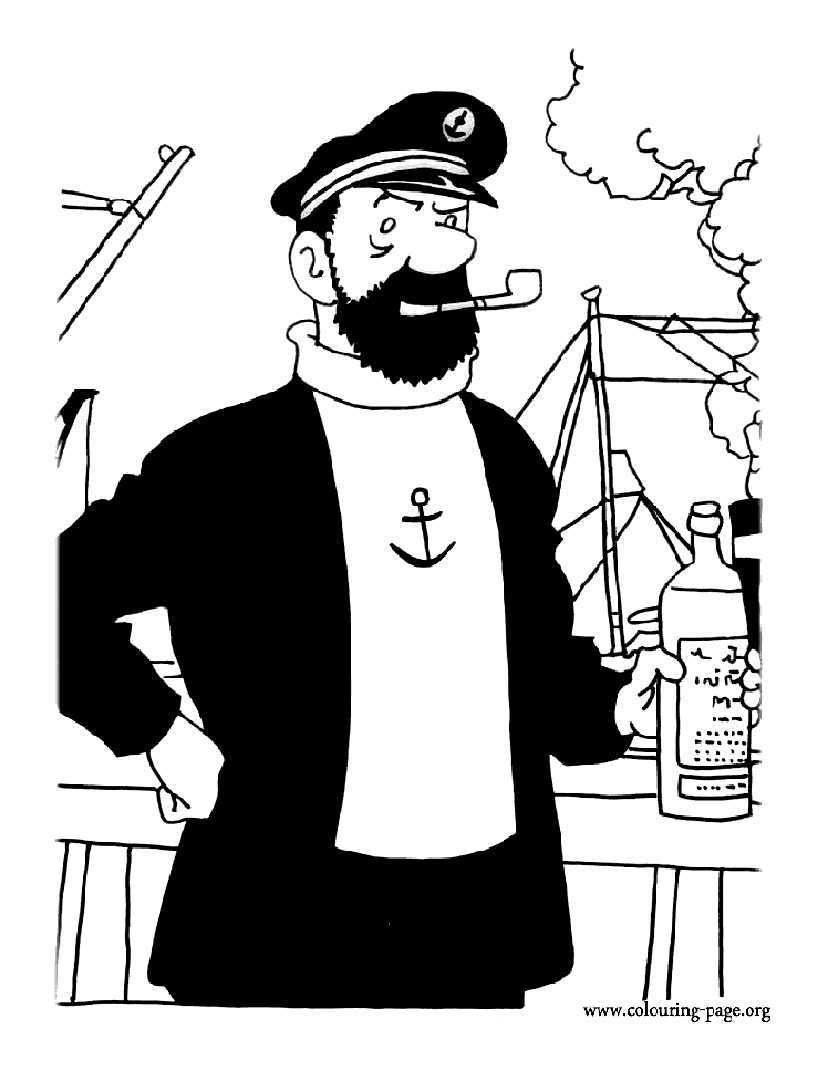 Disegno da colorare: Tintin (Cartoni animati) #25733 - Pagine da Colorare Stampabili Gratuite