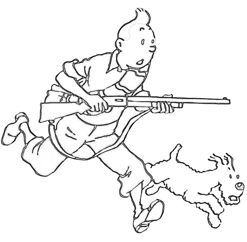 Disegno da colorare: Tintin (Cartoni animati) #25754 - Pagine da Colorare Stampabili Gratuite