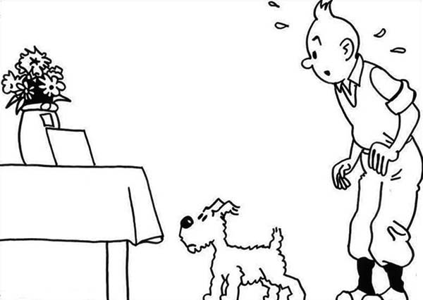 Disegno da colorare: Tintin (Cartoni animati) #25852 - Pagine da Colorare Stampabili Gratuite