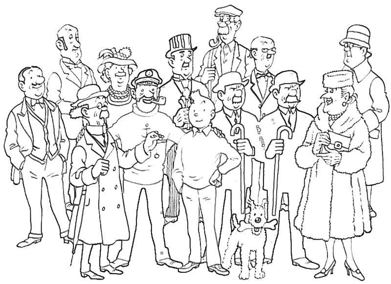 Disegno da colorare: Tintin (Cartoni animati) #25868 - Pagine da Colorare Stampabili Gratuite