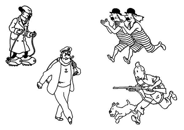 Disegno da colorare: Tintin (Cartoni animati) #25882 - Pagine da Colorare Stampabili Gratuite