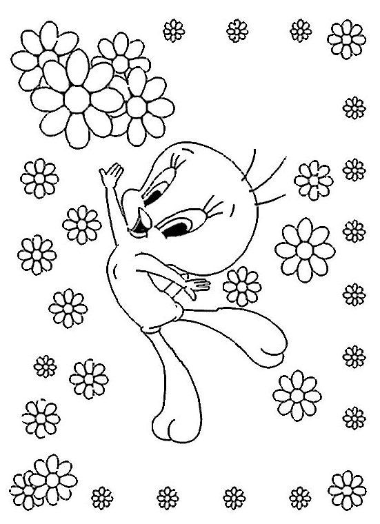 Disegno da colorare: Titi e Grosminet (Cartoni animati) #29327 - Pagine da Colorare Stampabili Gratuite