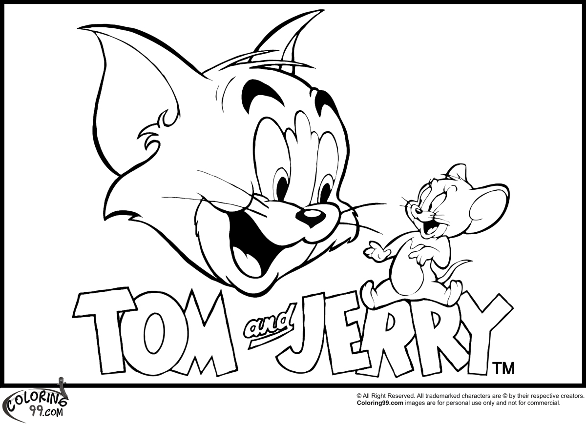 Disegno da colorare: Tom e Jerry (Cartoni animati) #24180 - Pagine da Colorare Stampabili Gratuite