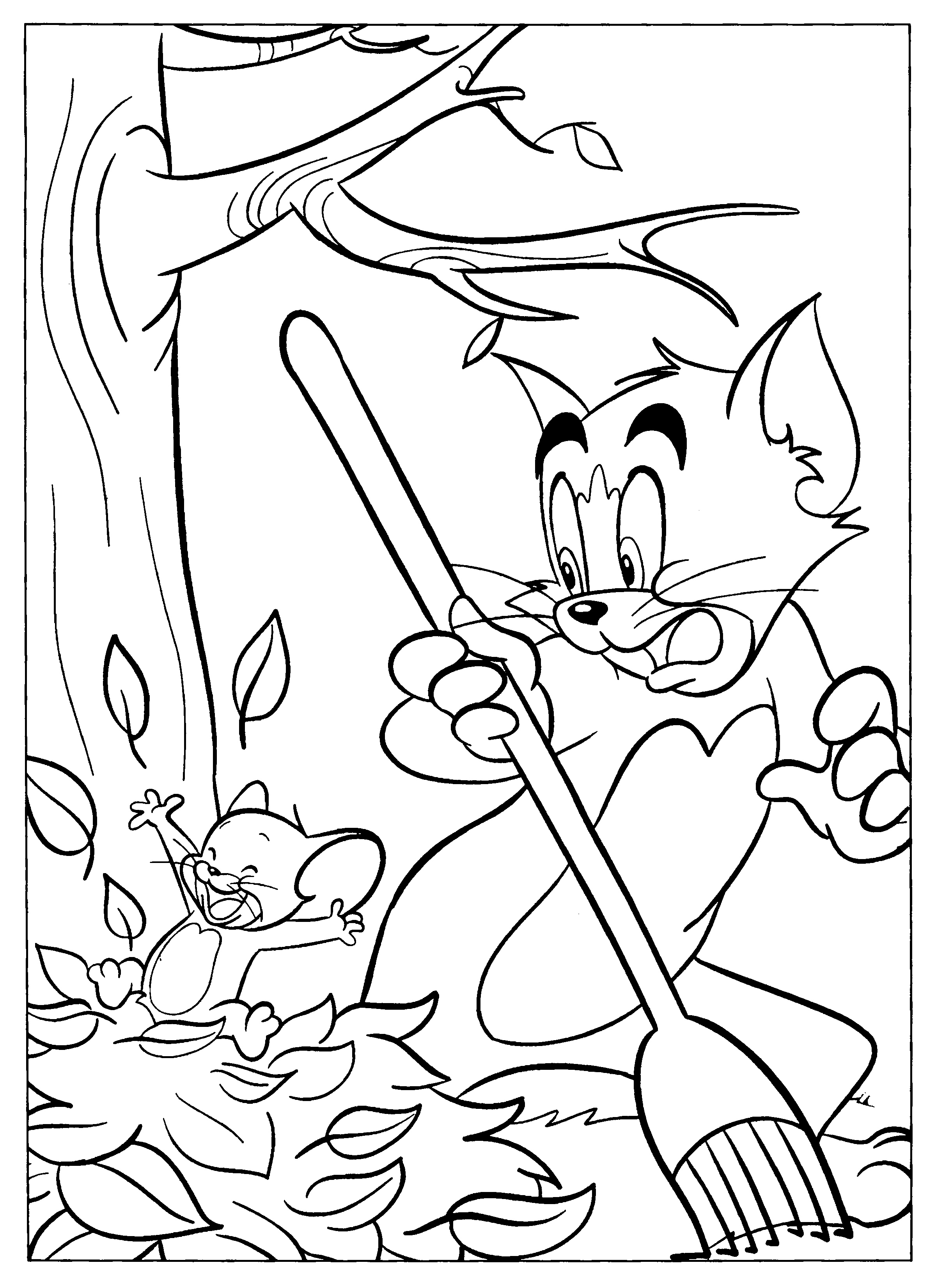 Disegno da colorare: Tom e Jerry (Cartoni animati) #24194 - Pagine da Colorare Stampabili Gratuite