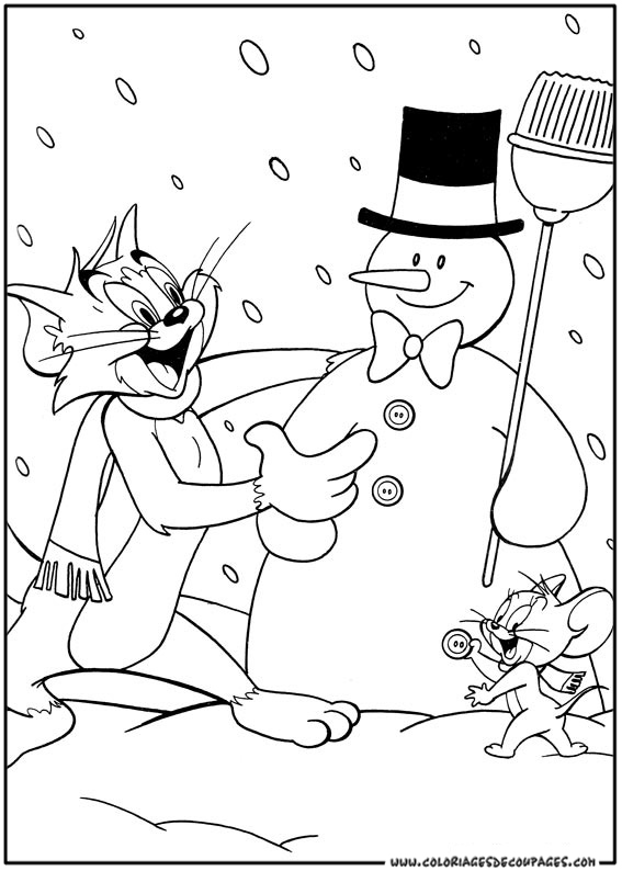 Disegno da colorare: Tom e Jerry (Cartoni animati) #24198 - Pagine da Colorare Stampabili Gratuite