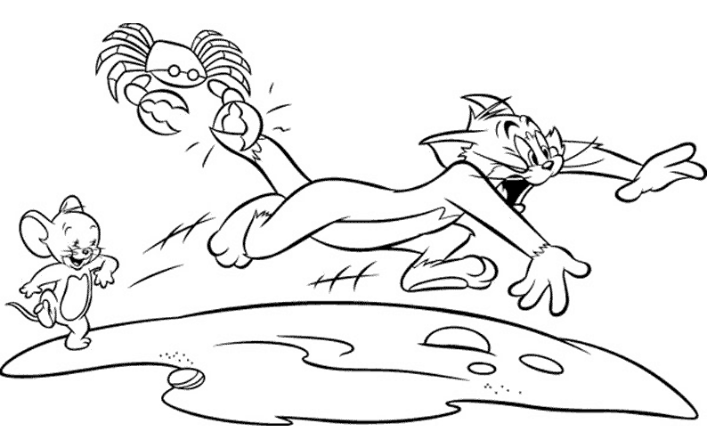 Disegno da colorare: Tom e Jerry (Cartoni animati) #24200 - Pagine da Colorare Stampabili Gratuite