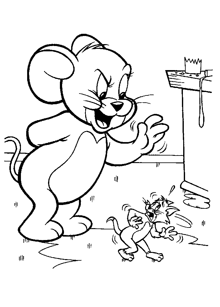 Disegno da colorare: Tom e Jerry (Cartoni animati) #24203 - Pagine da Colorare Stampabili Gratuite