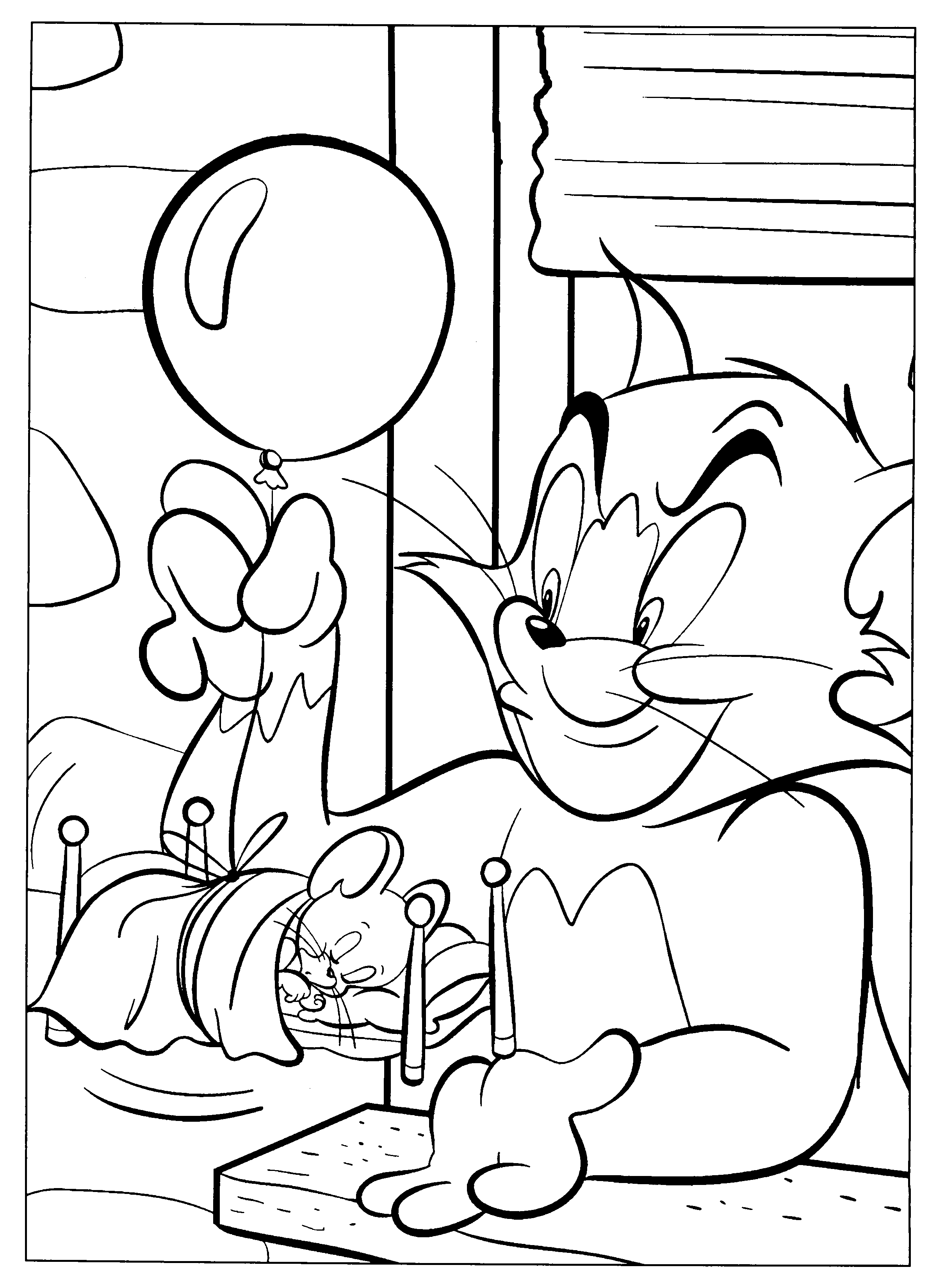 Disegno da colorare: Tom e Jerry (Cartoni animati) #24207 - Pagine da Colorare Stampabili Gratuite