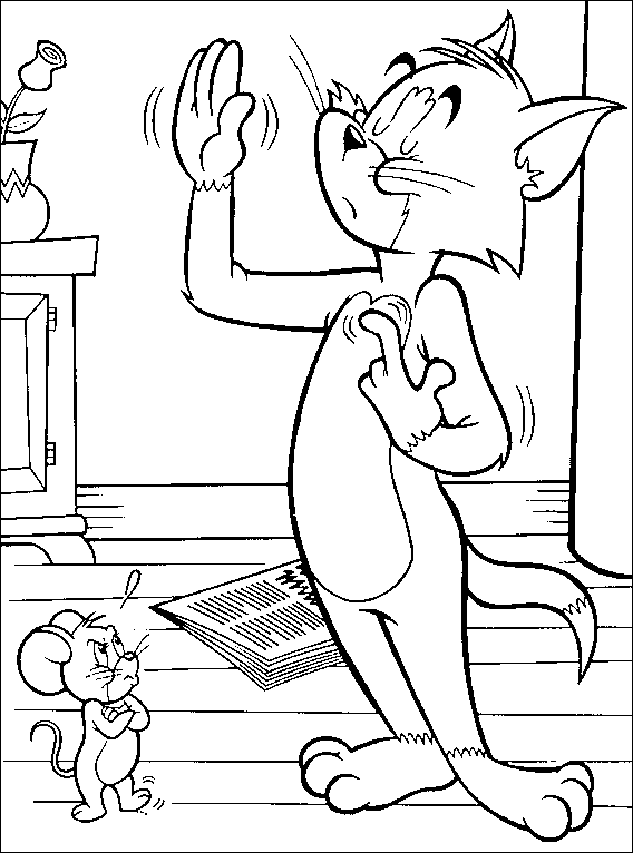 Disegno da colorare: Tom e Jerry (Cartoni animati) #24208 - Pagine da Colorare Stampabili Gratuite