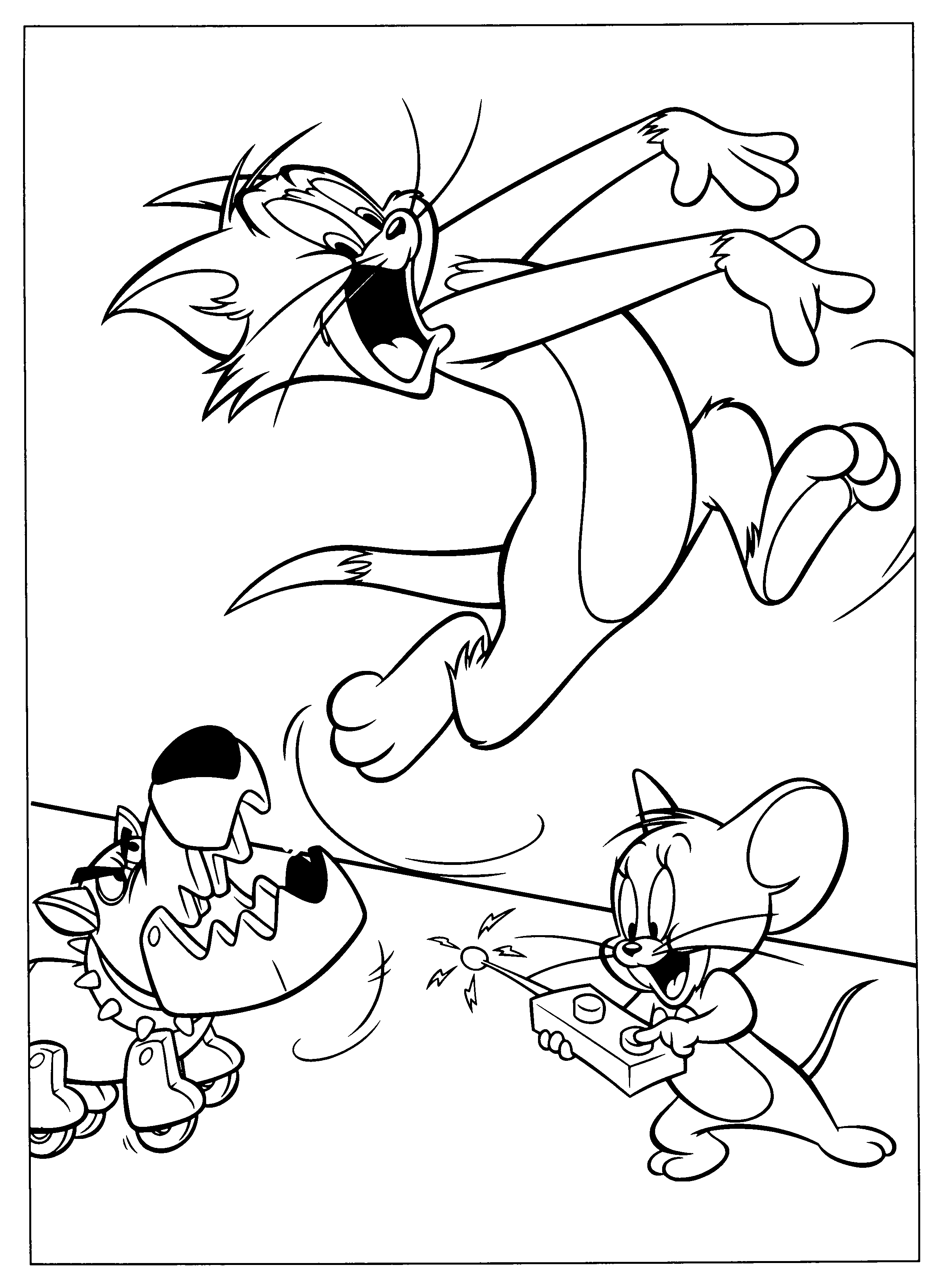 Disegno da colorare: Tom e Jerry (Cartoni animati) #24211 - Pagine da Colorare Stampabili Gratuite
