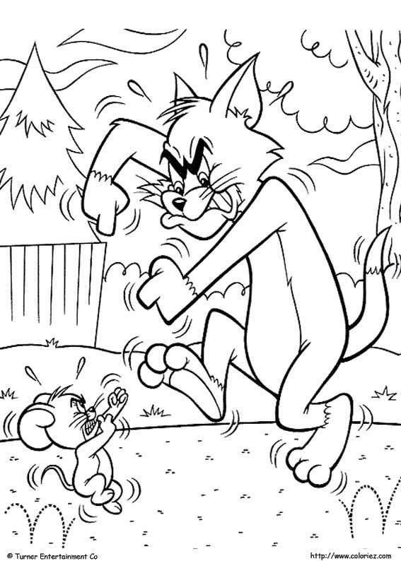 Disegno da colorare: Tom e Jerry (Cartoni animati) #24213 - Pagine da Colorare Stampabili Gratuite