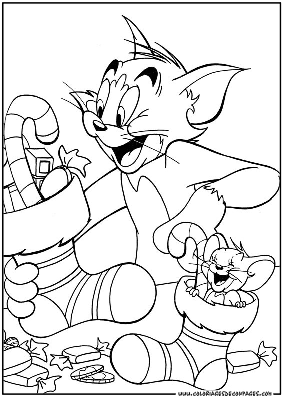 Disegno da colorare: Tom e Jerry (Cartoni animati) #24216 - Pagine da Colorare Stampabili Gratuite