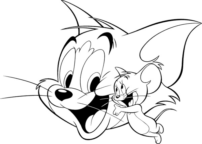 Disegno da colorare: Tom e Jerry (Cartoni animati) #24233 - Pagine da Colorare Stampabili Gratuite