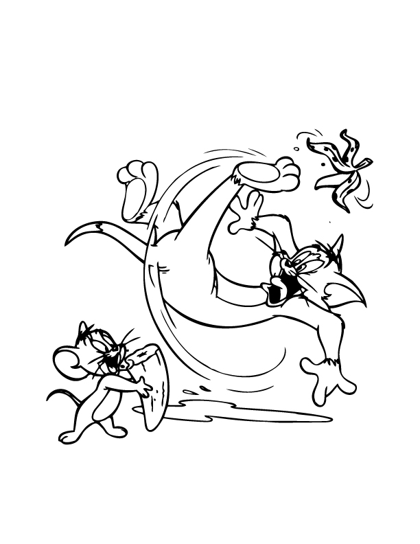 Disegno da colorare: Tom e Jerry (Cartoni animati) #24255 - Pagine da Colorare Stampabili Gratuite
