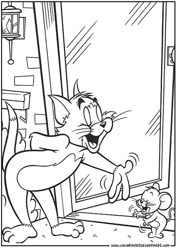 Disegno da colorare: Tom e Jerry (Cartoni animati) #24256 - Pagine da Colorare Stampabili Gratuite