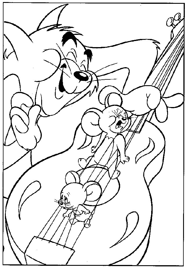 Disegno da colorare: Tom e Jerry (Cartoni animati) #24274 - Pagine da Colorare Stampabili Gratuite
