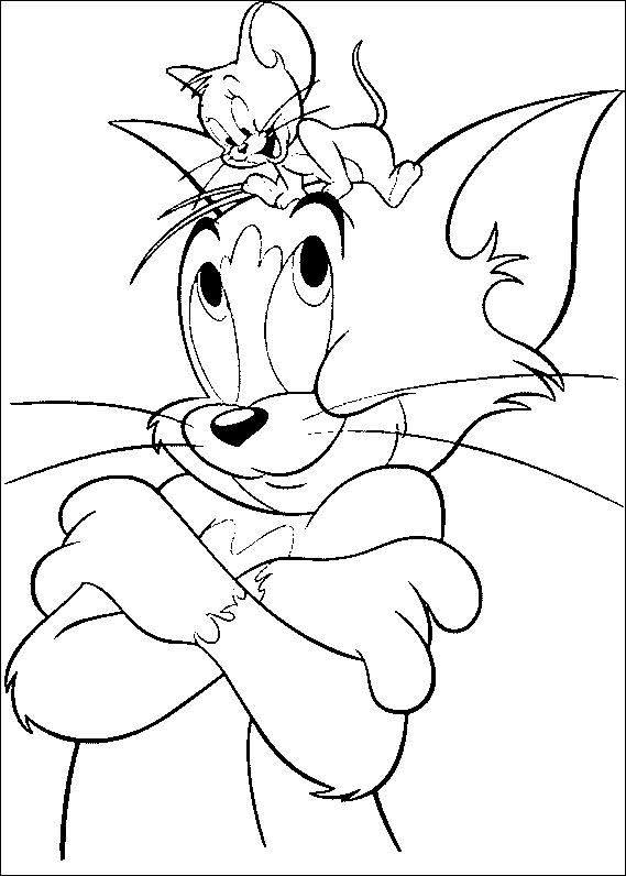 Disegno da colorare: Tom e Jerry (Cartoni animati) #24275 - Pagine da Colorare Stampabili Gratuite