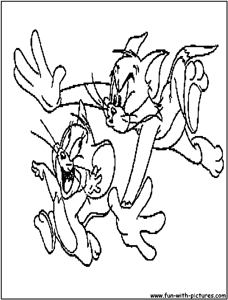 Disegno da colorare: Tom e Jerry (Cartoni animati) #24281 - Pagine da Colorare Stampabili Gratuite