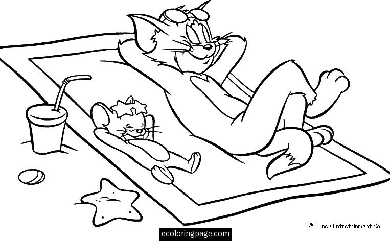 Disegno da colorare: Tom e Jerry (Cartoni animati) #24287 - Pagine da Colorare Stampabili Gratuite