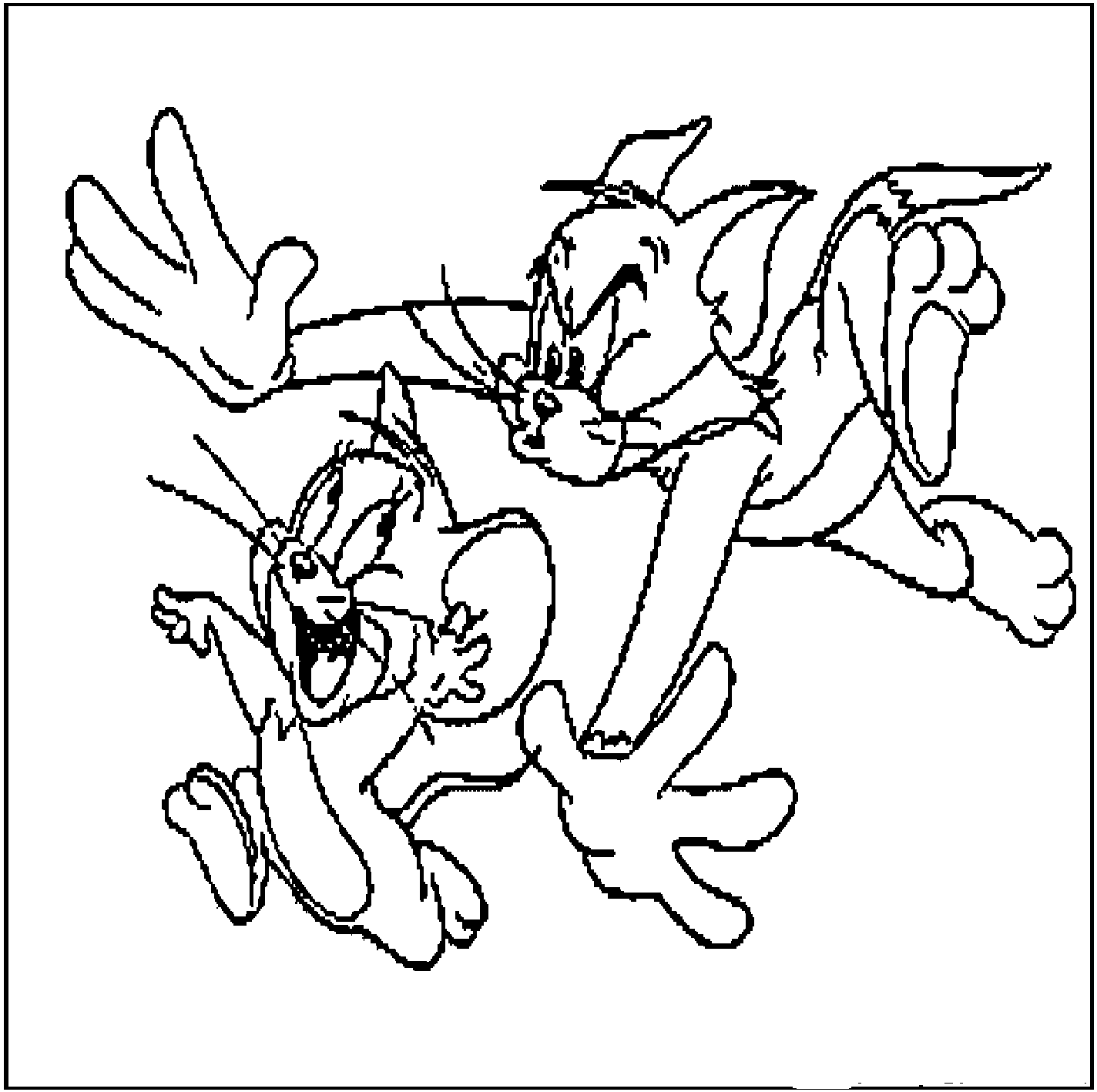 Disegno da colorare: Tom e Jerry (Cartoni animati) #24297 - Pagine da Colorare Stampabili Gratuite