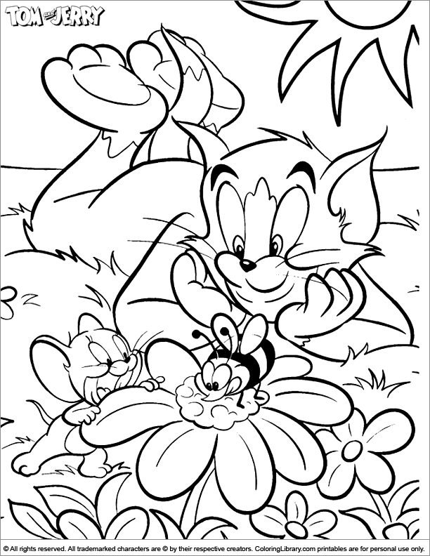 Disegno da colorare: Tom e Jerry (Cartoni animati) #24317 - Pagine da Colorare Stampabili Gratuite