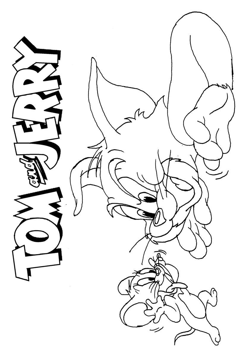 Disegno da colorare: Tom e Jerry (Cartoni animati) #24319 - Pagine da Colorare Stampabili Gratuite