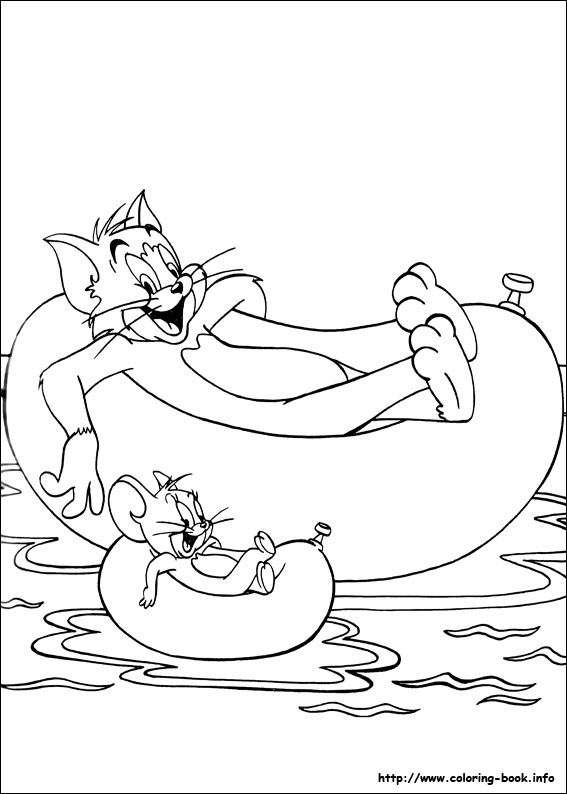 Disegno da colorare: Tom e Jerry (Cartoni animati) #24332 - Pagine da Colorare Stampabili Gratuite