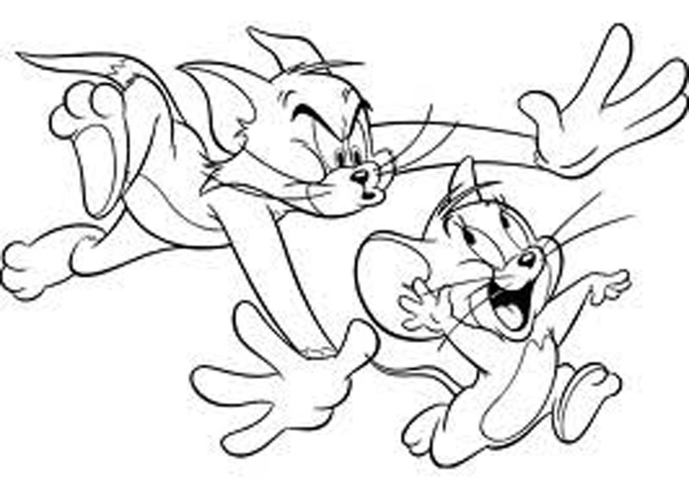 Disegno da colorare: Tom e Jerry (Cartoni animati) #24334 - Pagine da Colorare Stampabili Gratuite