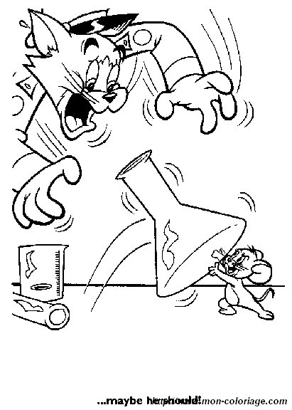 Disegno da colorare: Tom e Jerry (Cartoni animati) #24336 - Pagine da Colorare Stampabili Gratuite