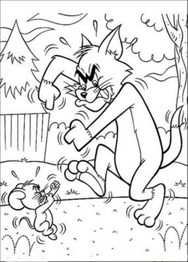 Disegno da colorare: Tom e Jerry (Cartoni animati) #24355 - Pagine da Colorare Stampabili Gratuite