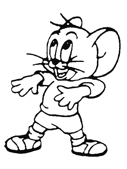 Disegno da colorare: Tom e Jerry (Cartoni animati) #24359 - Pagine da Colorare Stampabili Gratuite