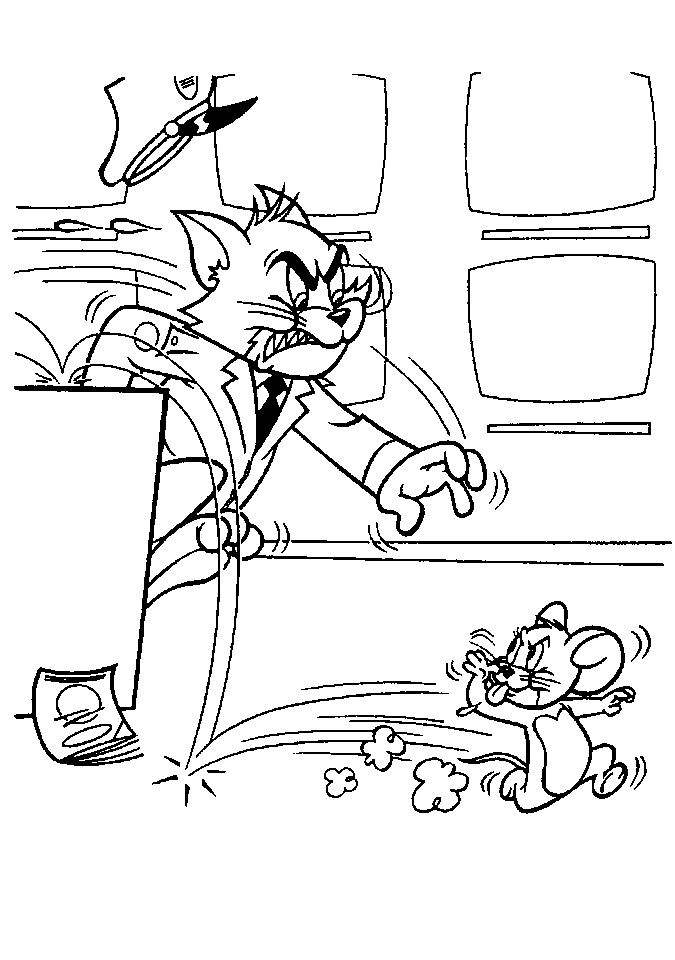 Disegno da colorare: Tom e Jerry (Cartoni animati) #24365 - Pagine da Colorare Stampabili Gratuite