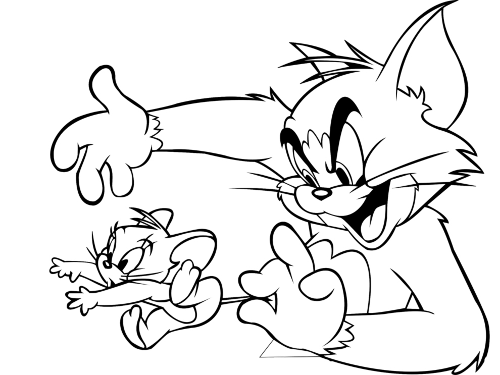 Disegno da colorare: Tom e Jerry (Cartoni animati) #24369 - Pagine da Colorare Stampabili Gratuite