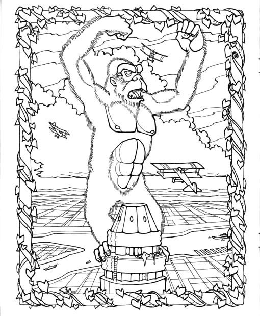 Disegno da colorare: King Kong (Cattivi) #79163 - Pagine da Colorare Stampabili Gratuite