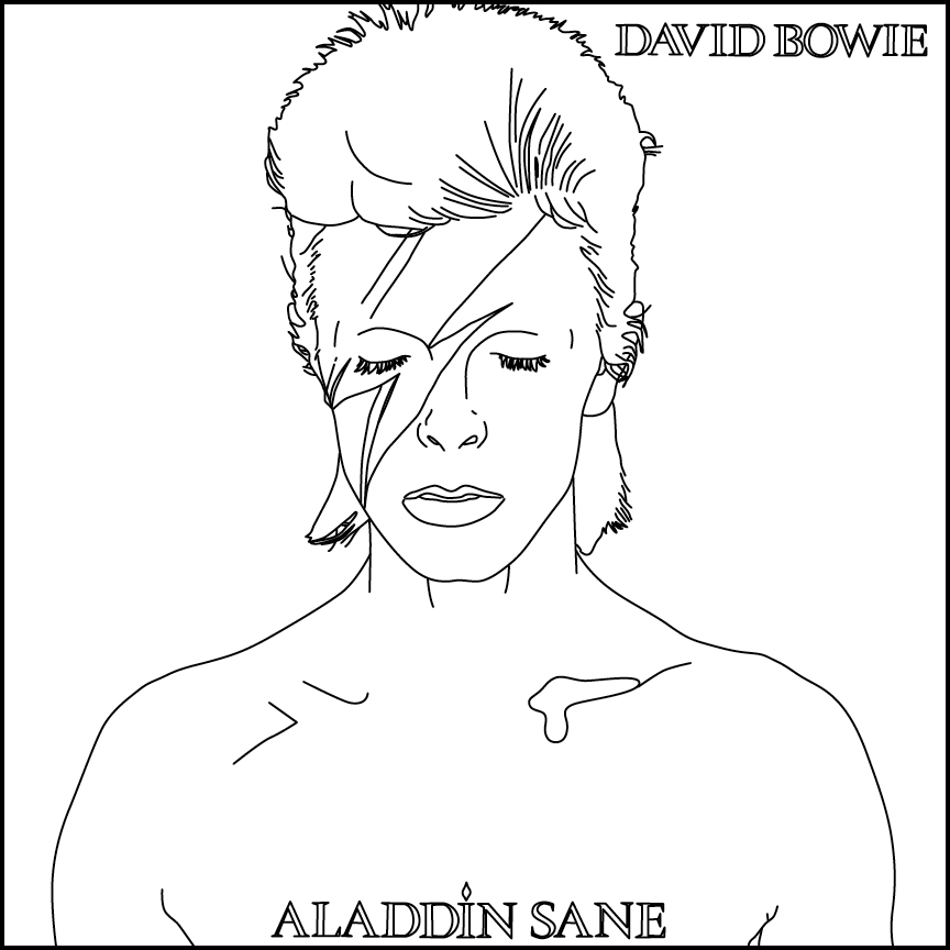 Disegno da colorare: David Bowie (Celebrità) #122155 - Pagine da Colorare Stampabili Gratuite