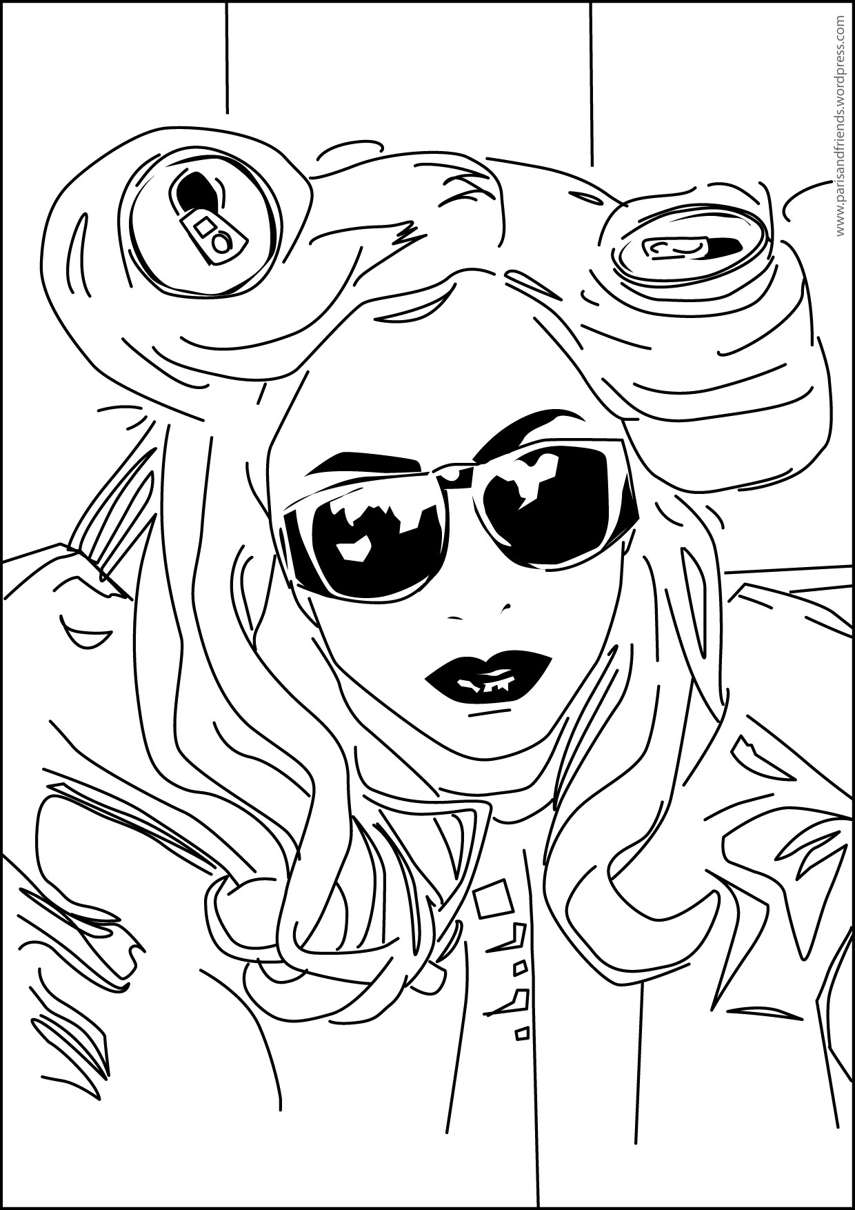 Disegno da colorare: Lady Gaga (Celebrità) #123953 - Pagine da Colorare Stampabili Gratuite