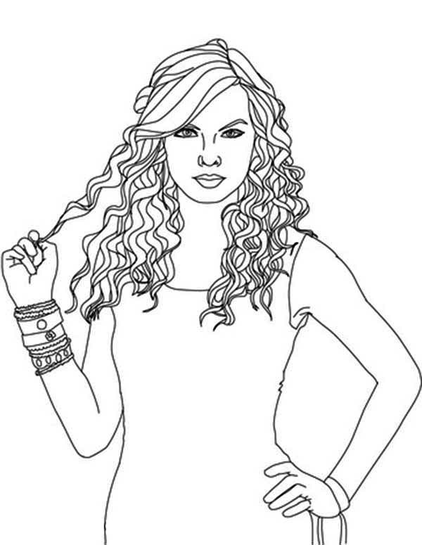 Disegno da colorare: Taylor Swift (Celebrità) #123865 - Pagine da Colorare Stampabili Gratuite