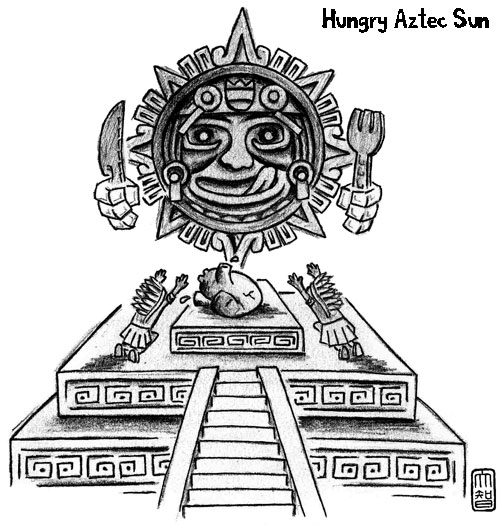 Disegno da colorare: Mitologia azteca (Dei e Dee) #111570 - Pagine da Colorare Stampabili Gratuite