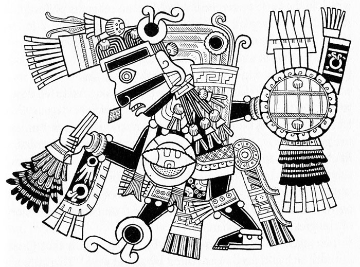 Disegno da colorare: Mitologia azteca (Dei e Dee) #111587 - Pagine da Colorare Stampabili Gratuite