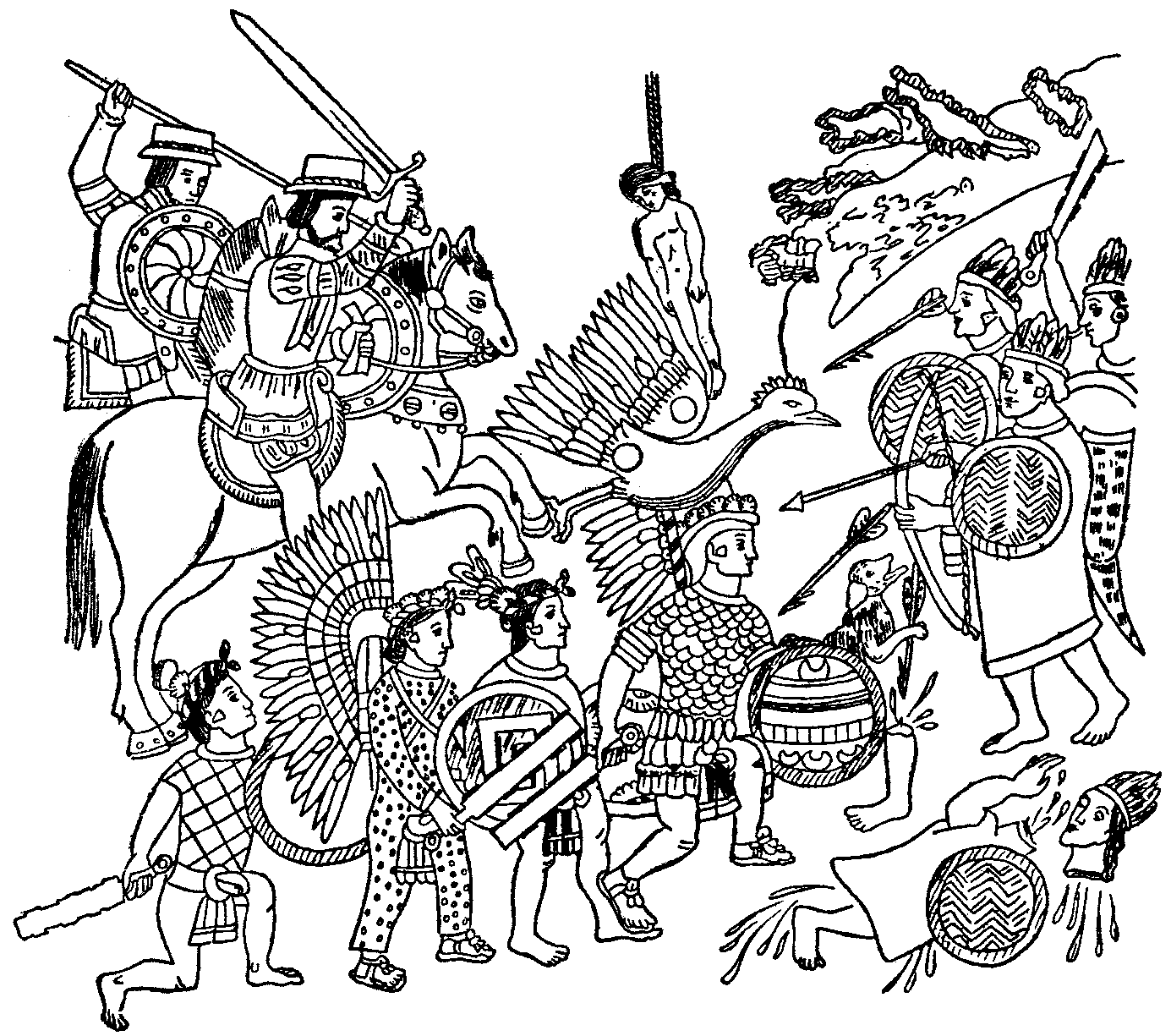 Disegno da colorare: Mitologia azteca (Dei e Dee) #111596 - Pagine da Colorare Stampabili Gratuite