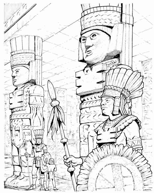 Disegno da colorare: Mitologia azteca (Dei e Dee) #111697 - Pagine da Colorare Stampabili Gratuite