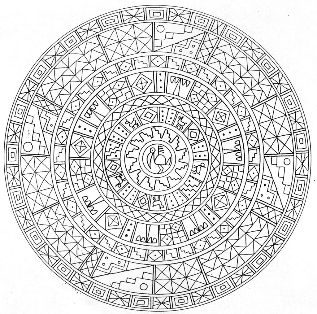 Disegno da colorare: Mitologia azteca (Dei e Dee) #111762 - Pagine da Colorare Stampabili Gratuite