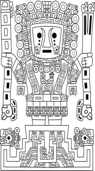 Disegno da colorare: Mitologia azteca (Dei e Dee) #111776 - Pagine da Colorare Stampabili Gratuite