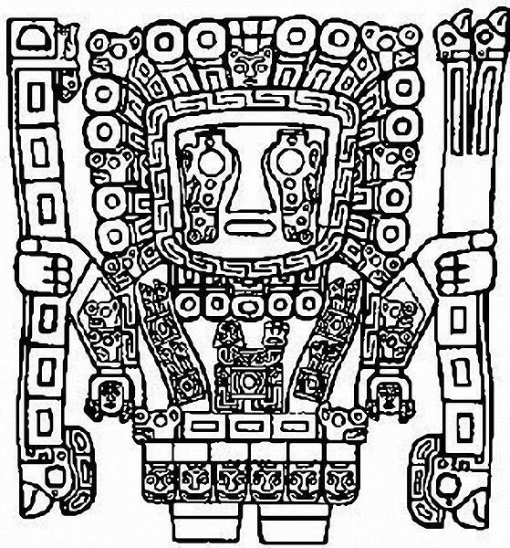Disegno da colorare: Mitologia azteca (Dei e Dee) #111855 - Pagine da Colorare Stampabili Gratuite