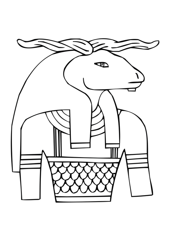Disegno da colorare: Mitologia Egizia (Dei e Dee) #111167 - Pagine da Colorare Stampabili Gratuite