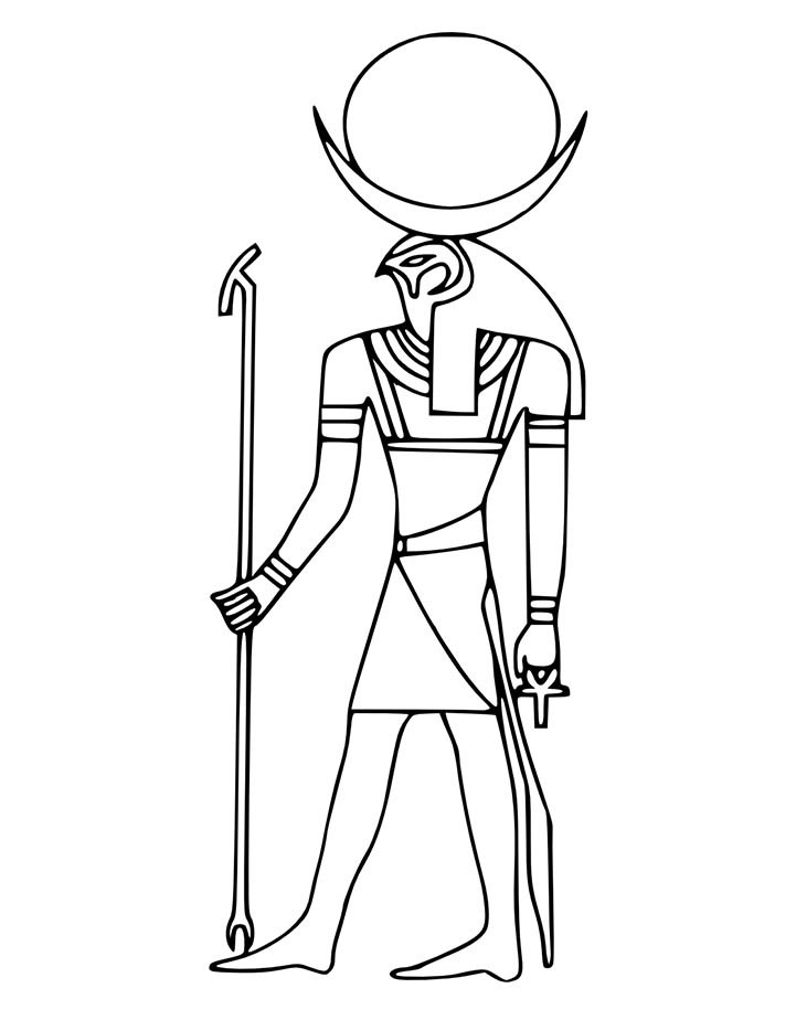 Disegno da colorare: Mitologia Egizia (Dei e Dee) #111173 - Pagine da Colorare Stampabili Gratuite