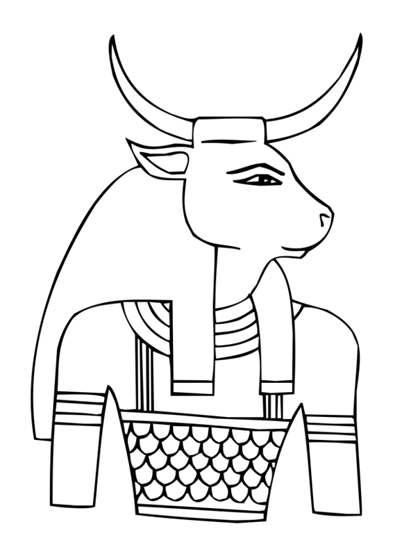 Disegno da colorare: Mitologia Egizia (Dei e Dee) #111190 - Pagine da Colorare Stampabili Gratuite